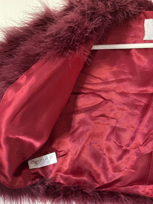 Болеро из страусиных перьев