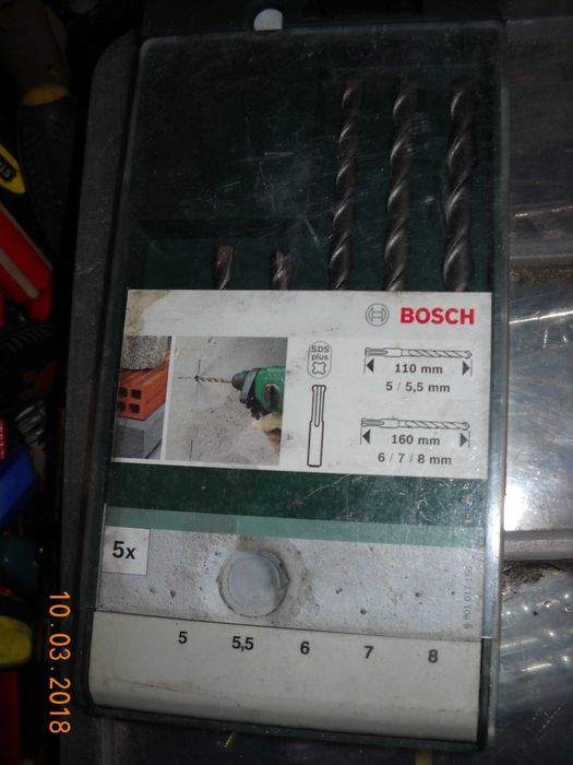 nowy komplet wiertel sds BOSCH