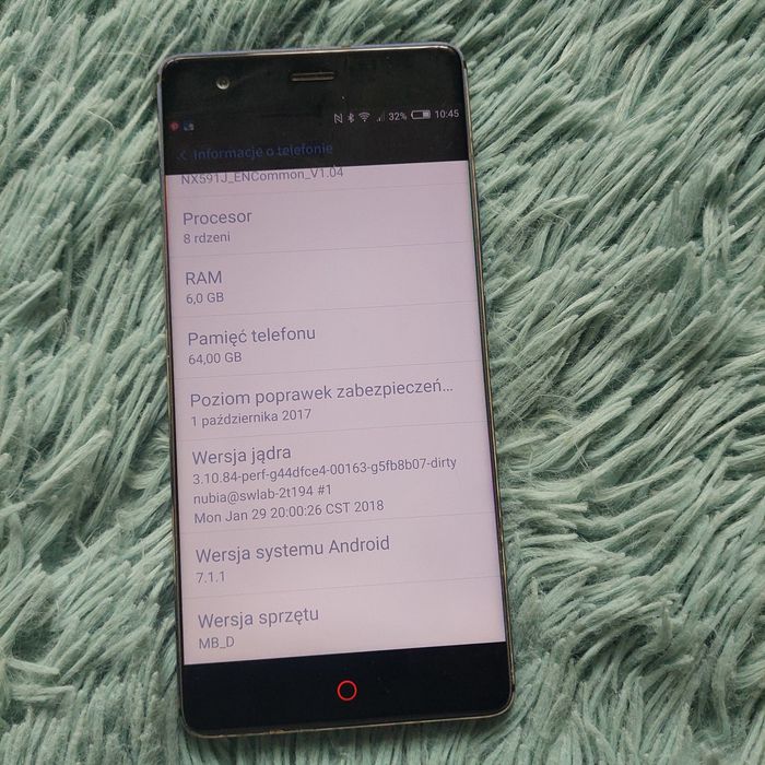 Nubia Z17 metalowa obudowa