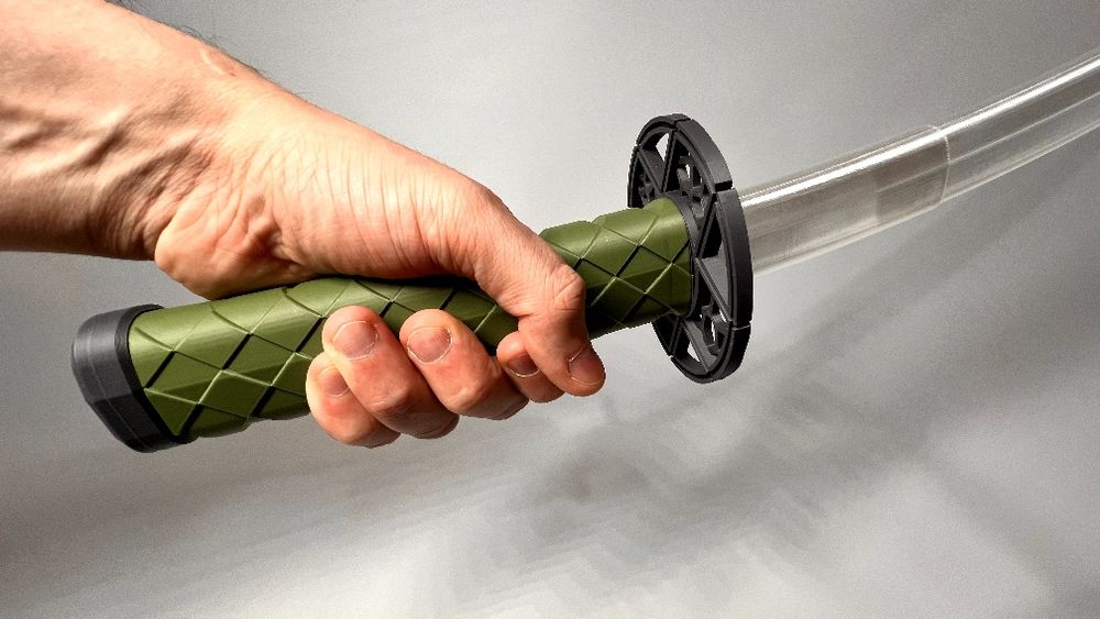 Катана надрукована на принтері.