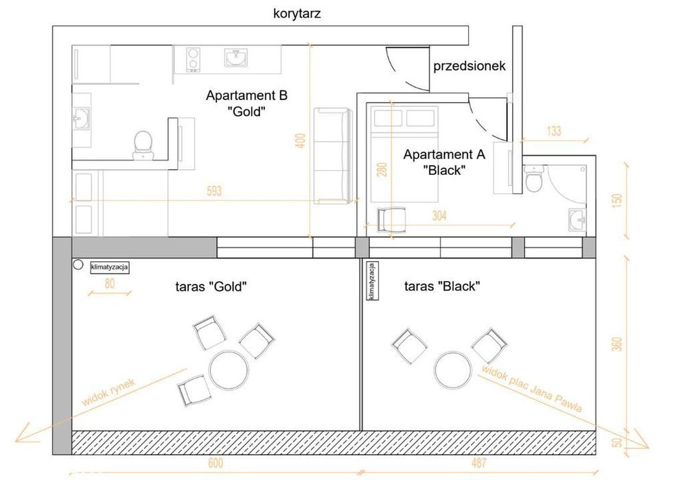 Dwa apartamenty inwestycyjne w centrum ul.Ruska