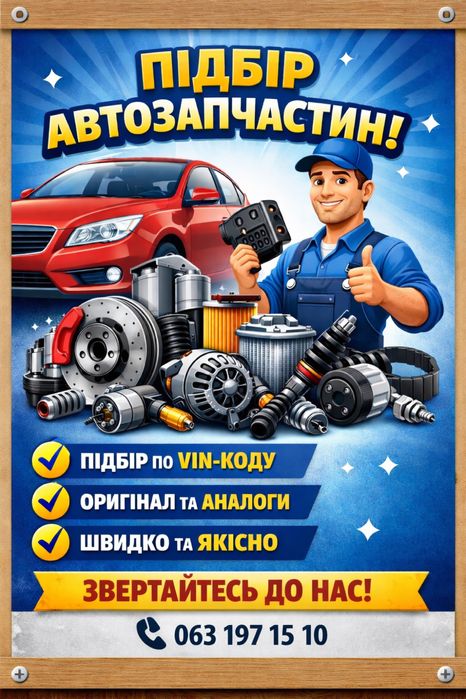 Підбір та замовлення автозапчастин | Легкові та комерційні авто