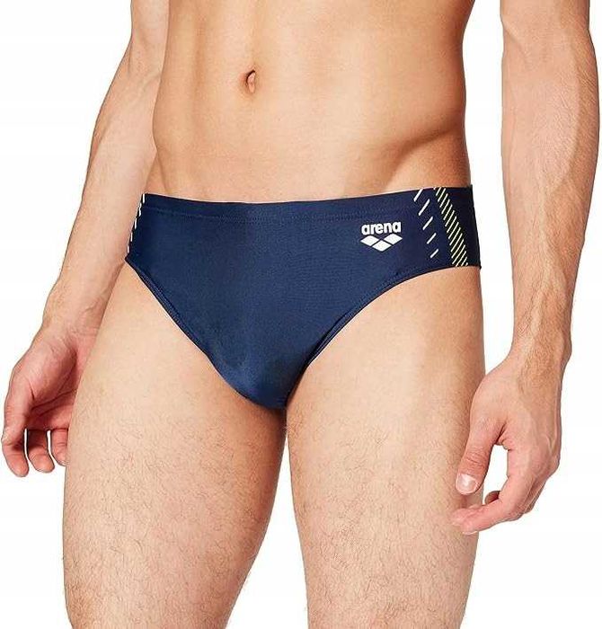 Kąpielówki Slipy Arena Crossing Brief Navy Soft Green rozmiar L UK36 D6