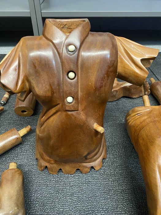 Boneco Madeira Cuba (Músico Cubano) 66cm