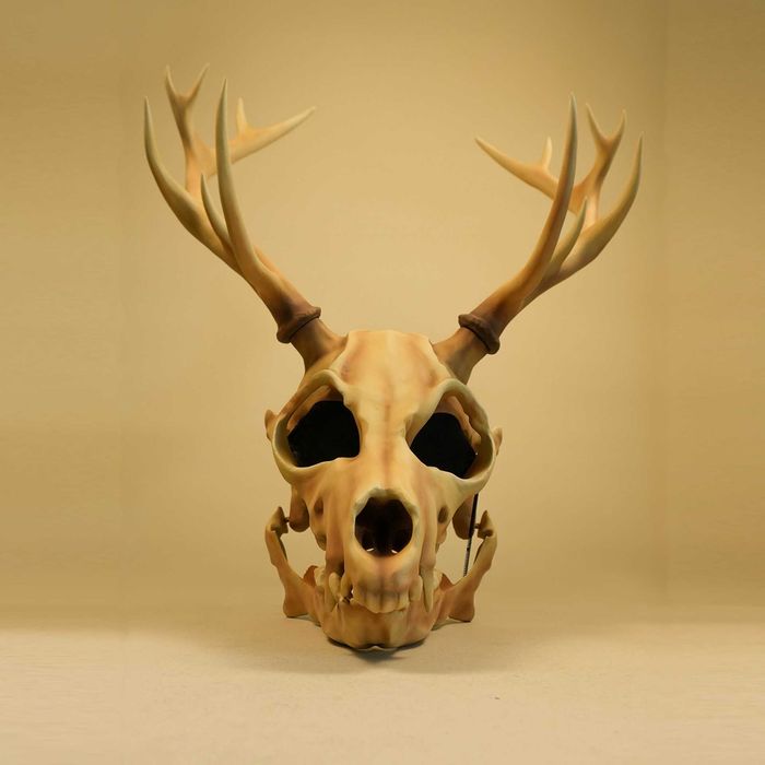 Maska Leszy Wendigo (wiedźmin) ruchoma żuchwa czaska Cosplay druk 3d