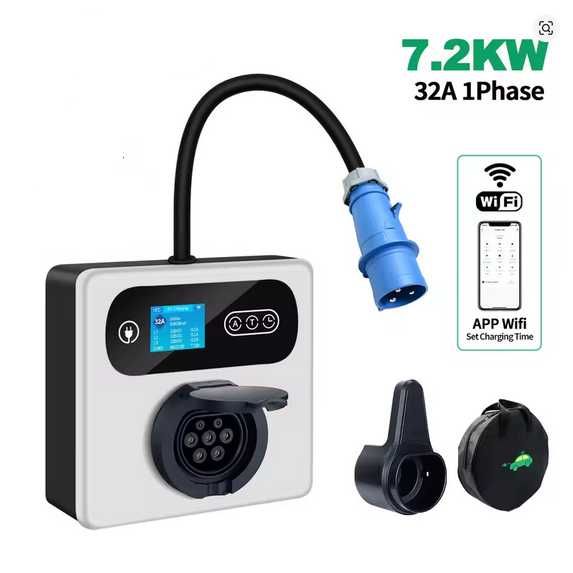 Wallbox Carregador Parede -  7 / 11 ou 22 kw - SEM CABO - C/ WI-FI