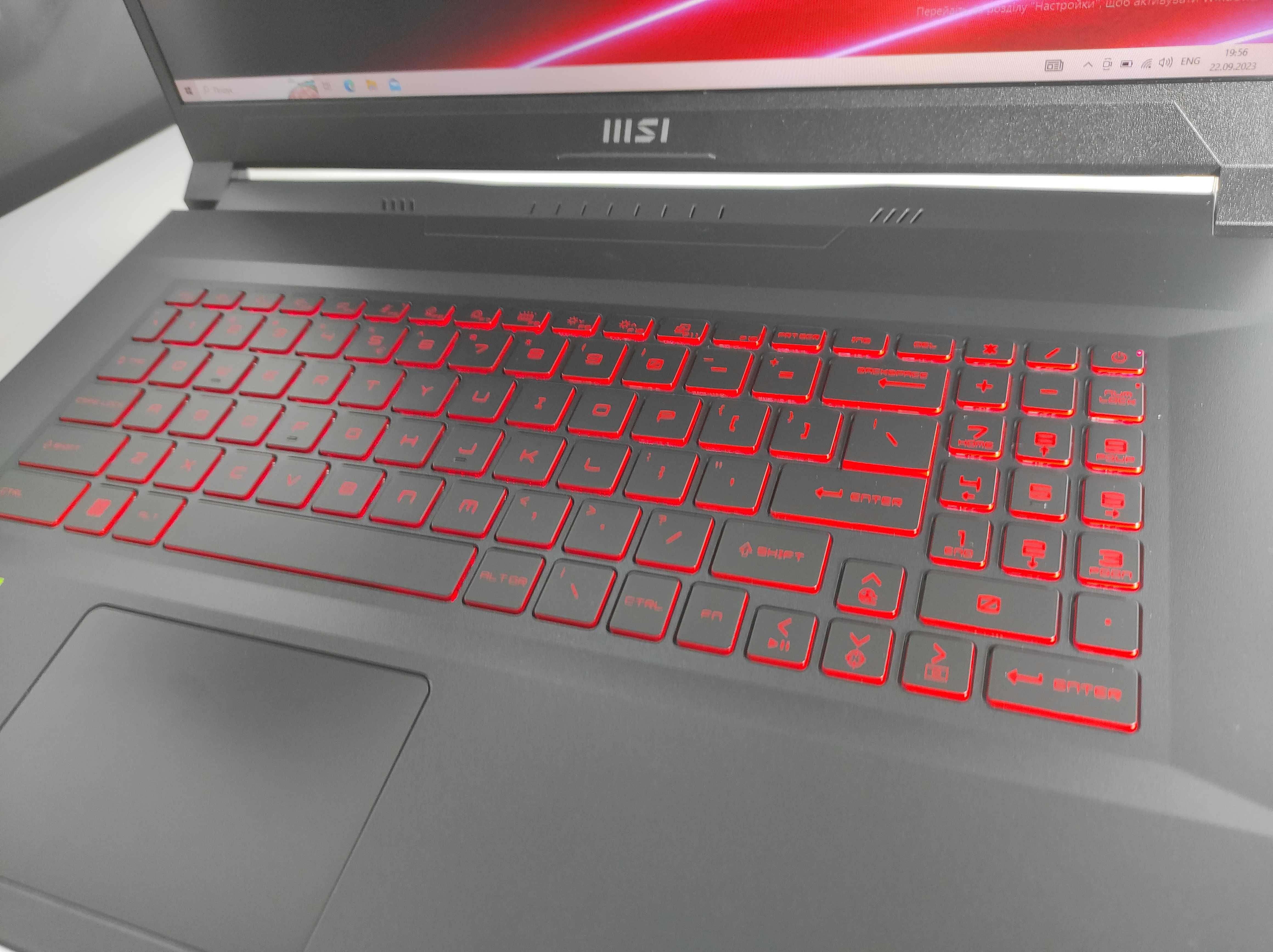 Ігровий ноутбук MSI GF76 RTX 3060 6GB Intel Core i7 10750H: 28 000 грн ...