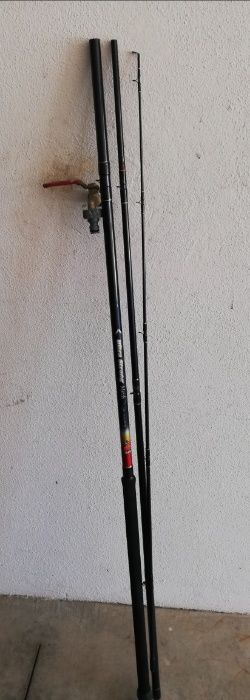 Cana de rio pesca inglesa D A M. 3,90M três partes, resistente,