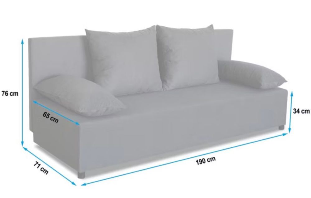 Sofa z funkcją spania