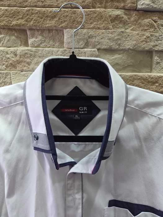 Biała koszula męska Gifts Royal r. XL 42/43