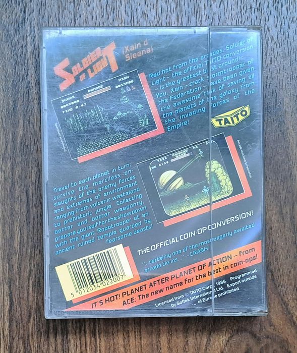 Jogo cassete K7 Soldier of Light Sinclair ZX Spectrum (original)