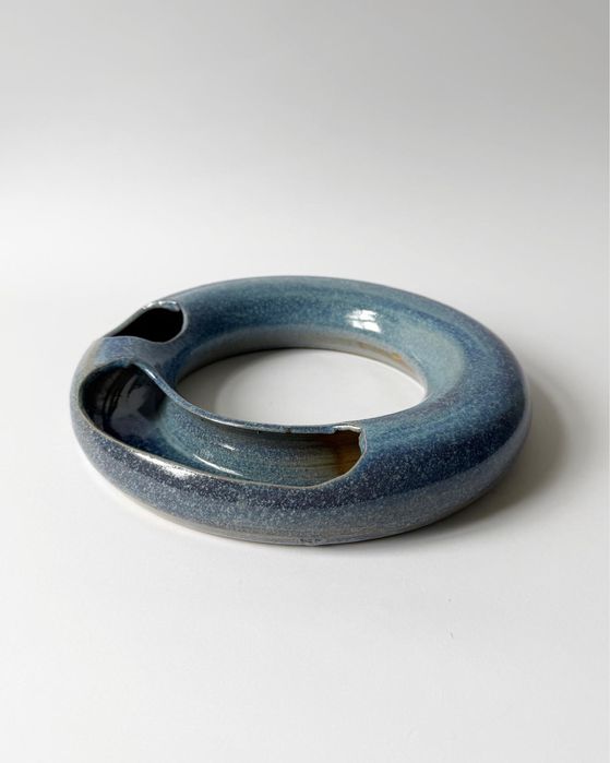 ceramiczny wazon pierścieniowy • ikebana / flower arranger • studio pottery