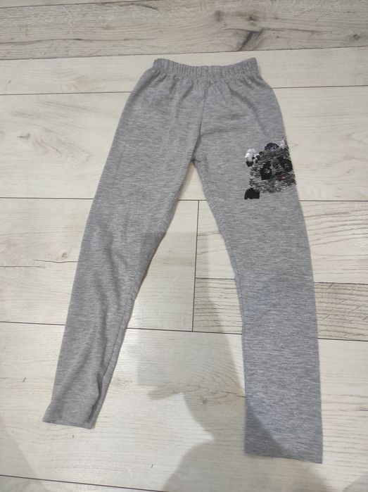 Legginsy dziewczęce z pandą
