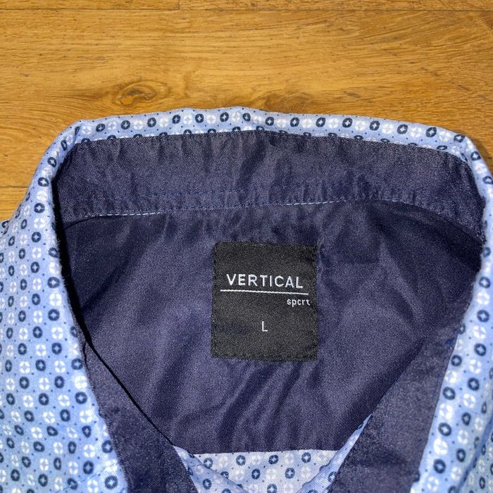 Vertical Koszula Męska Modna Krótki Rękaw Rozm. L