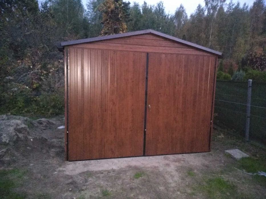 Garaż blaszany blaszak dach dwuspadowy 3x6 PRODUCENT różne wymiary 18