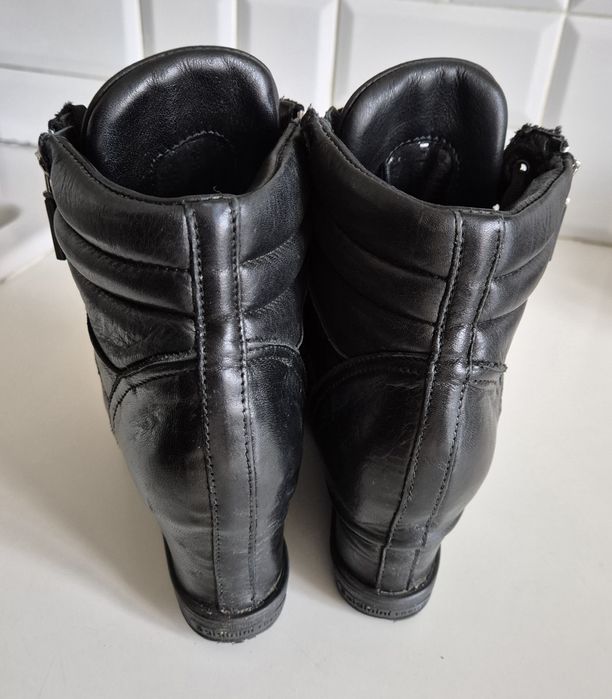 BALDININI roz. 38 skóra naturalna pikowane made in italy Premium