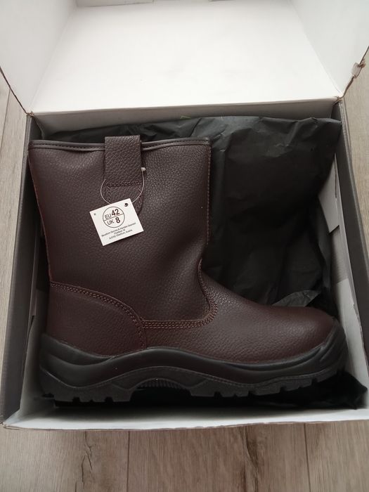 Buty skórzane, ochronne