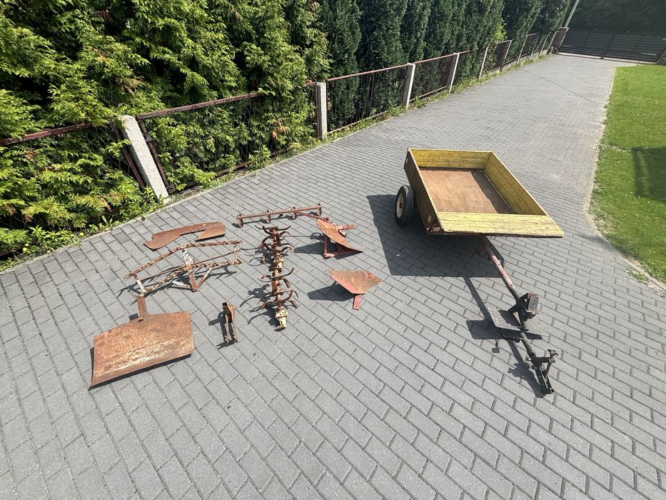 fortschritt e930 + przyczepka + akcesoria