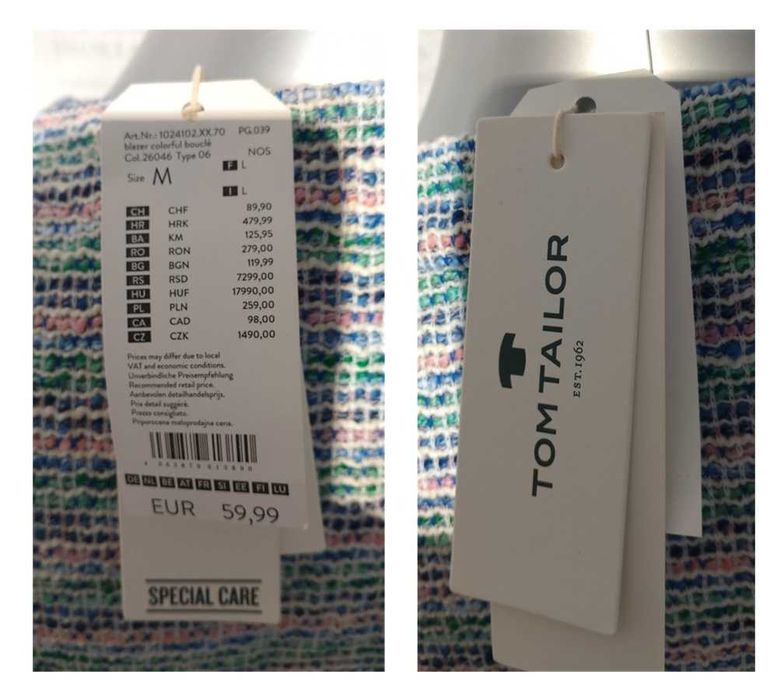 Casaco Tom Tailor para Mulher Tam M (121)