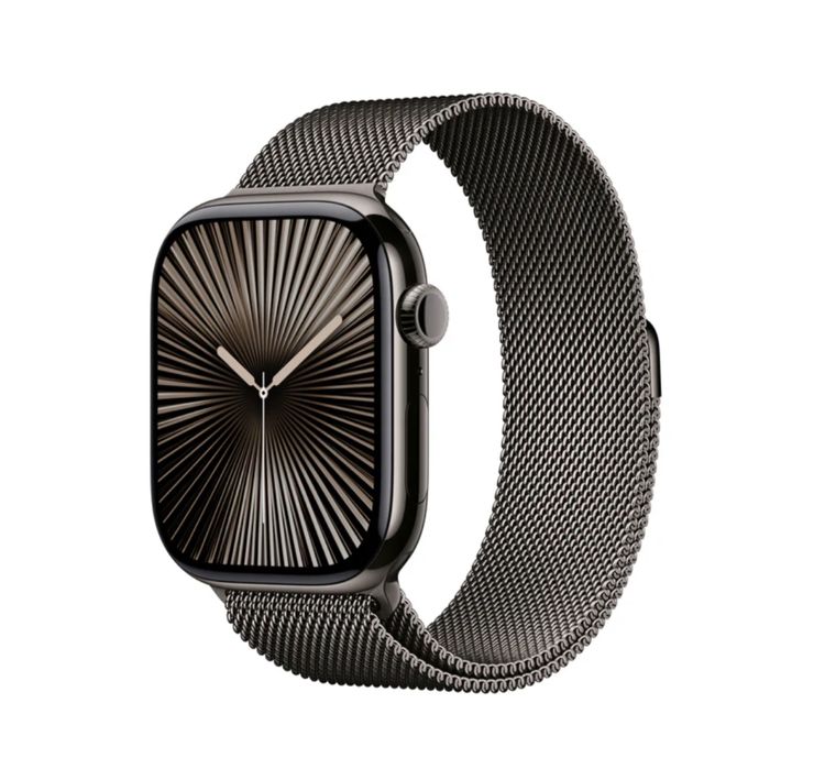 Apple Watch Series 10 42mm Titânio + Bracelete Milanesa - Como Novo
