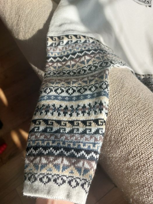 Ponczo z alpaki z Peru