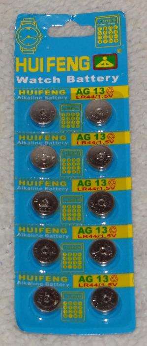 Pilhas AG3, AG4, AG10, AG13 LR44, CR1220, CR2016, CR2025, CR2032