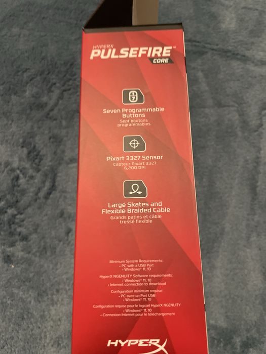 Rato Gaming HyperX Pulsefire Core - Como Novo (C/ Caixa)