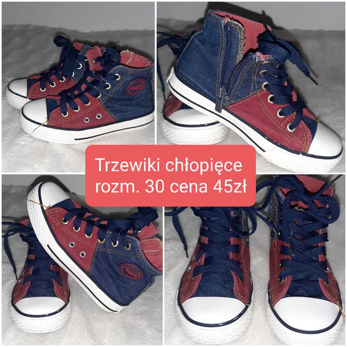 Wyprzedaż! Trampki chłopięce rozm. 30