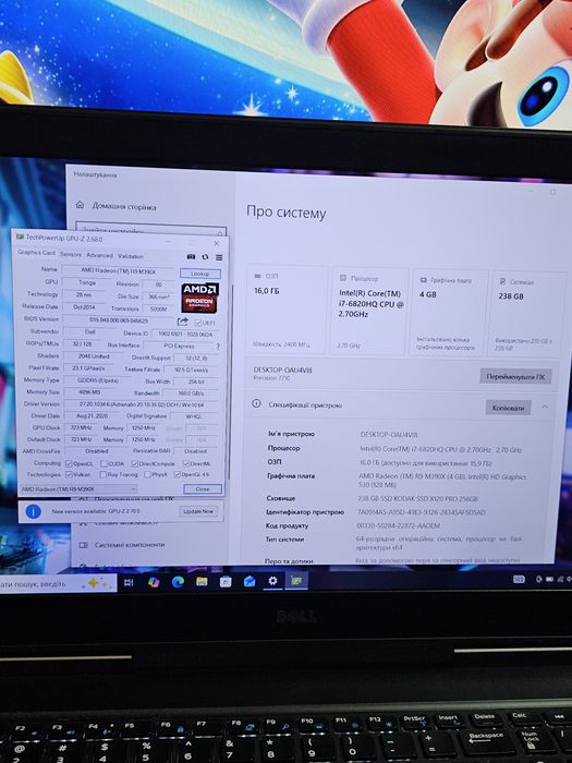 Ігровий ноутбук Dell Precision 7710 / Відеокарта AMD 4GB / i7 + SSD