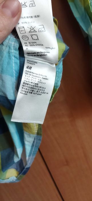 Koszula H&M 98 w kratkę