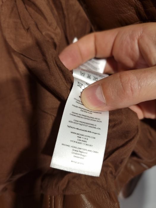 Кожаная куртка натуральная кожа Michael Kors размер S