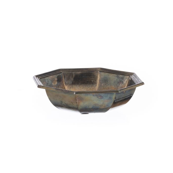 Banho de prata - Taça octagonal 'Topázio'