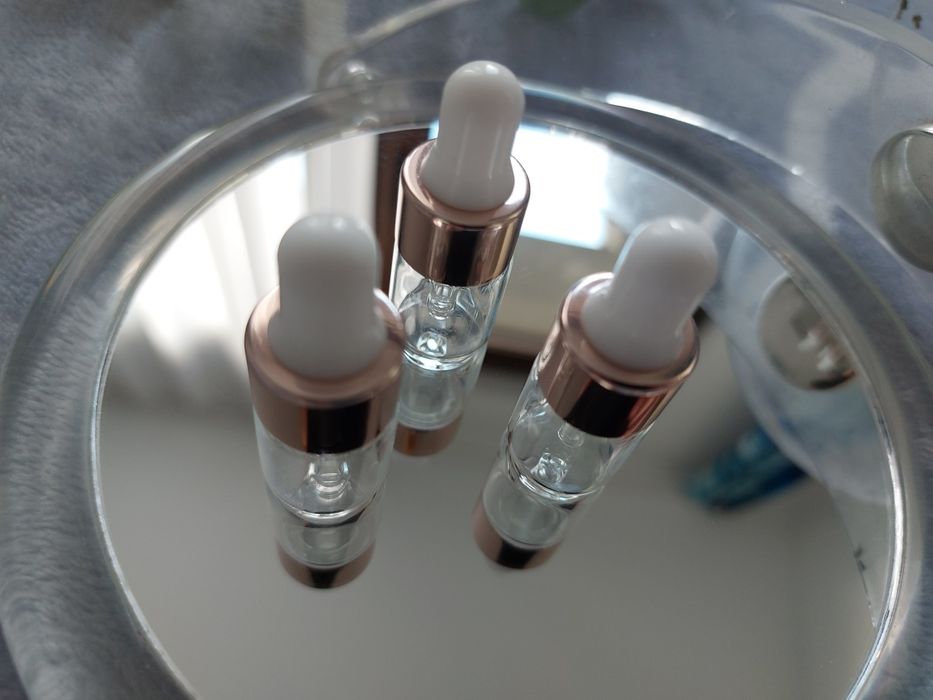 Mini buteleczki na serum idealne w podróży zestaw 3 szt