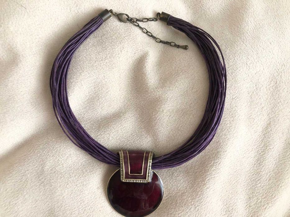 Чокер колье ожерелье из вощеной нити Корея Идеальное состояние