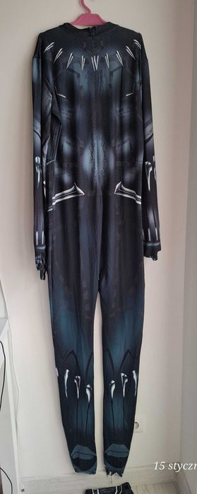 Strój Czarna Pantera Marvel z maską kostium cosplay roz. 190