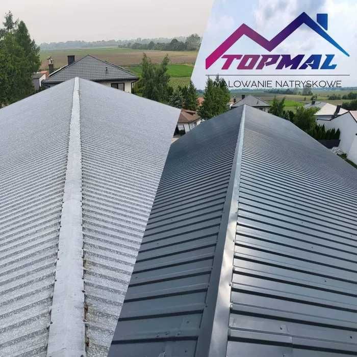 Malowanie natryskowe dachu dachów