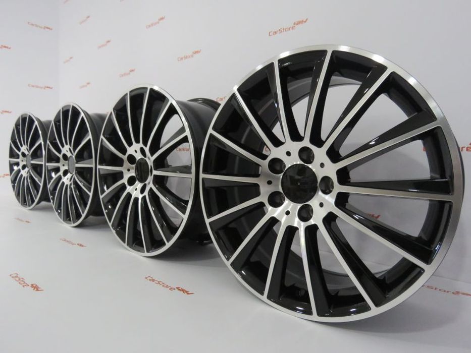 Jantes Look Mercedes Turbine 18 '' x 8 et45 5x112 Pretas e polido