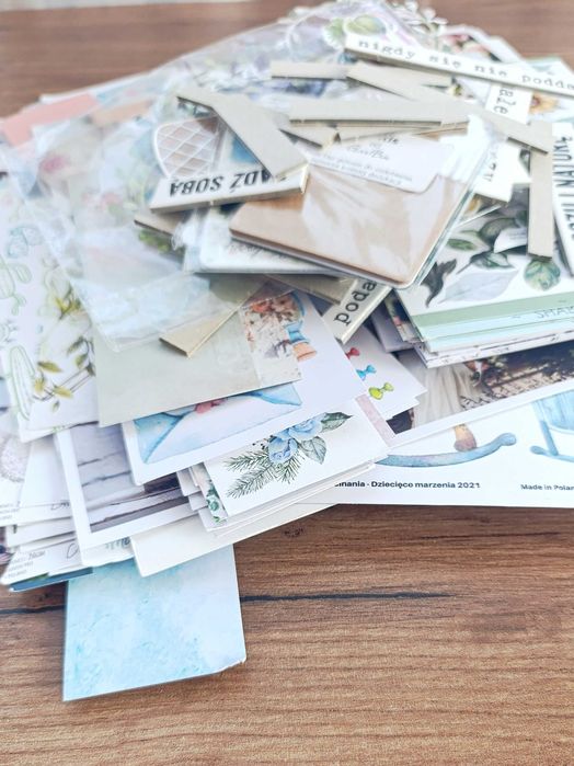 Mix papierów kartki scrapbooking rękodzieło