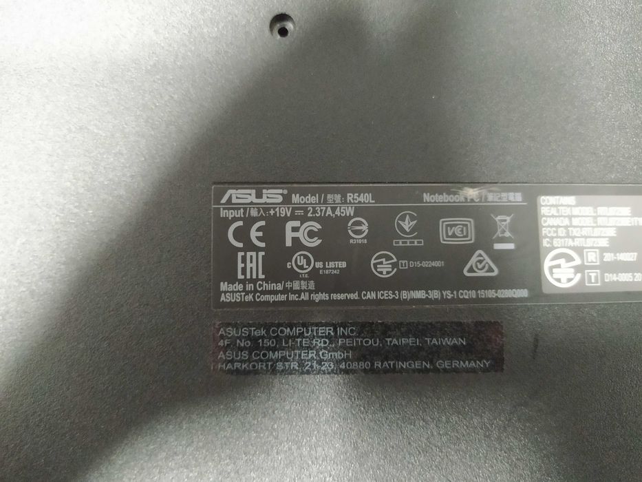 Ноутбук Asus R540L (по запчастям)