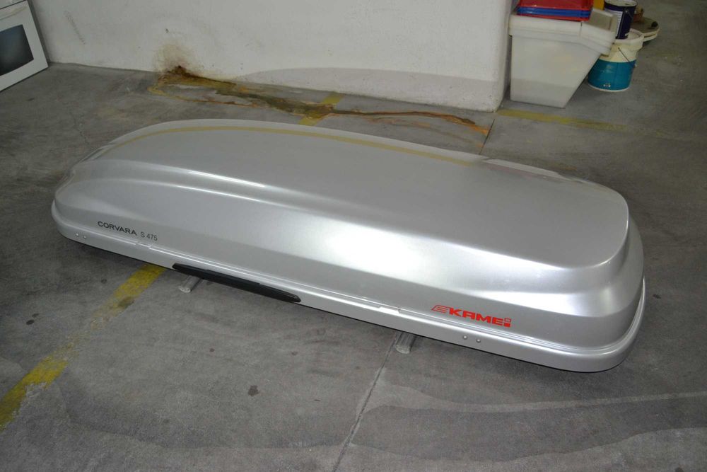 Mala de tejadilho Kamei Corvara S 475 Prata Metalizada