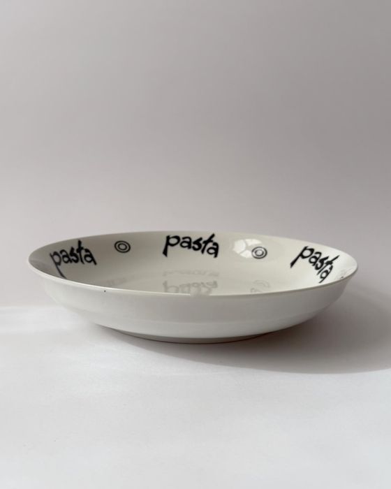 ceramiczna misa do makaronu z napisem „pasta"