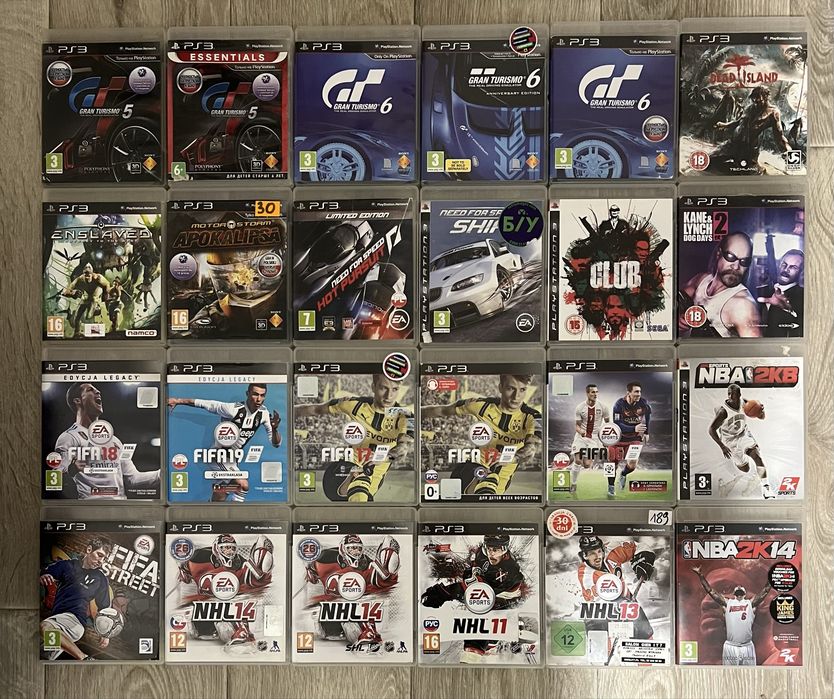 Диски Sony playstation 3 ps3 лицензия, игры.