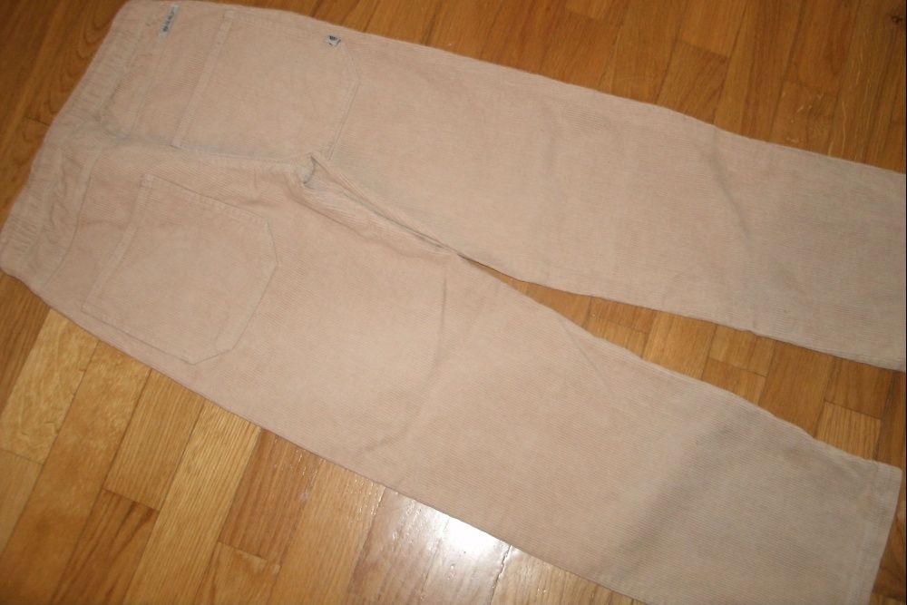 Calças da girândola - bombazine de cor pérola -10 anos