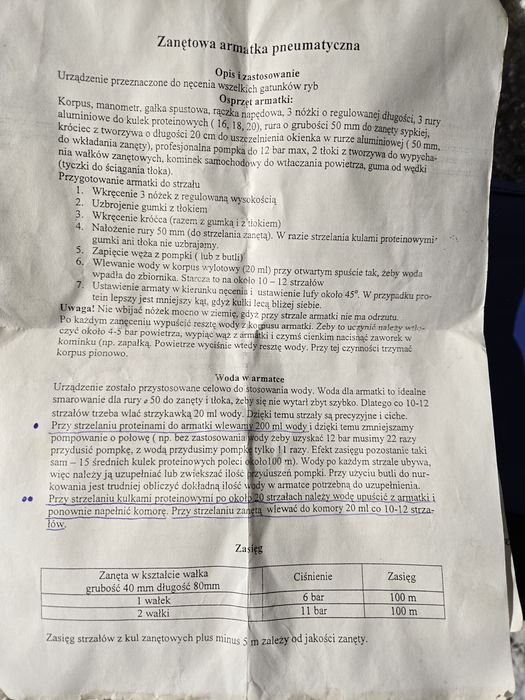Wyrzutnia pneumatyczna do kulek zanetowych KARP