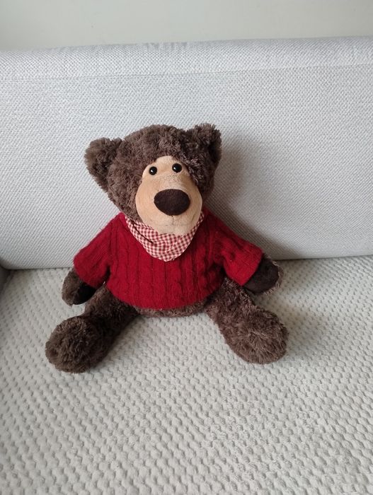 Maskotka miś w sweterku ok 32cm