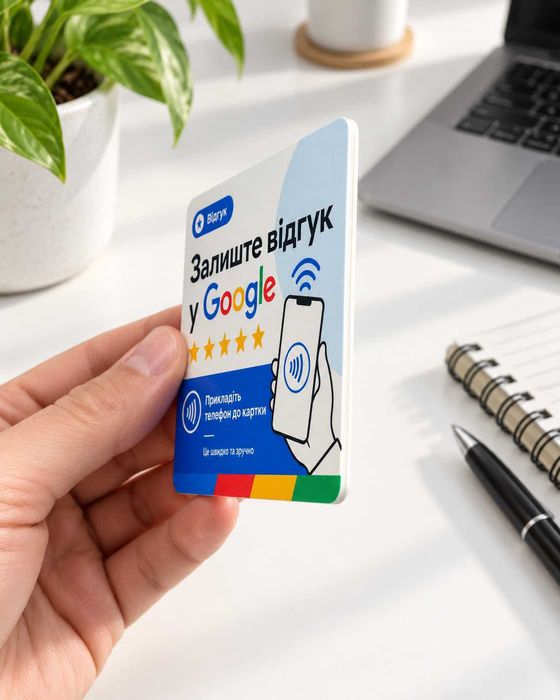 NFC-картка для Google-відгуків — налаштування на ваш бізнес