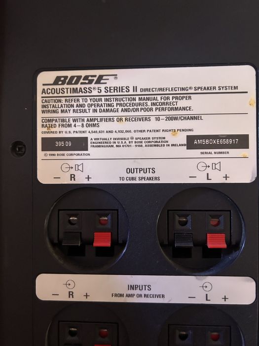 Colunas Bose Acoustimass 5 Serie ll