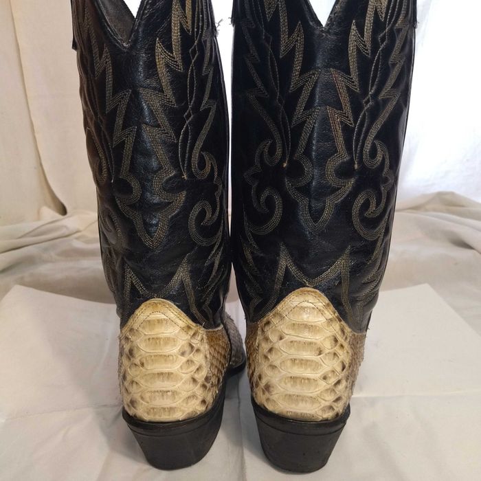 Черевики (сапоги) жіночі ковбойські, шкіра пітона, США, р. 37-38