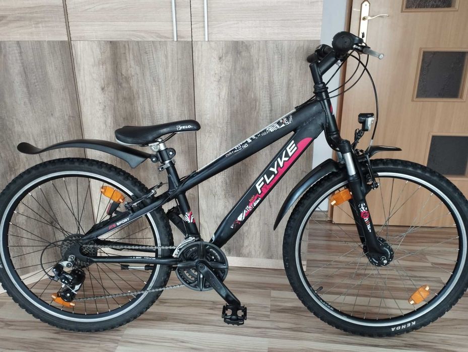 Rower Dziecięcy Flyke Koła 26" Alu. Altus 7x3 Amor. Dynamo Po Serwisie