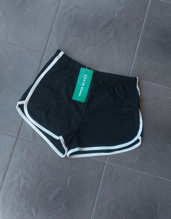 Spodenki szorty dresowe lampasy XS 34 Shein Nowe